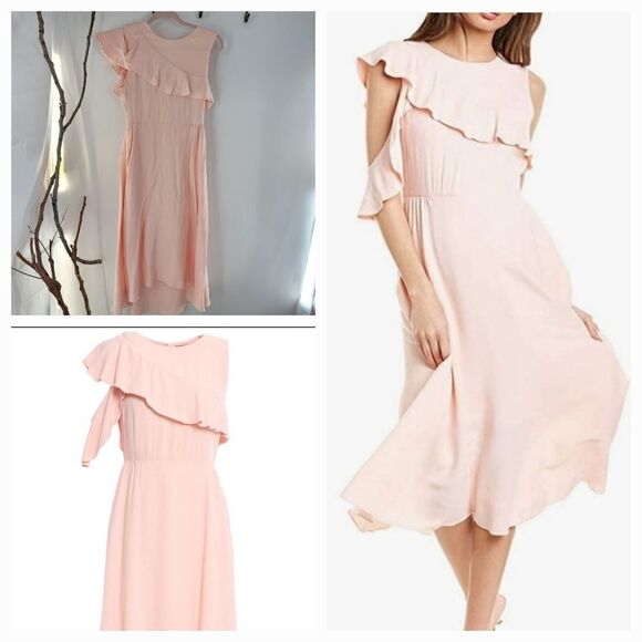 Maje Riveli cold shoulder midi dress - Picture 1 of 10